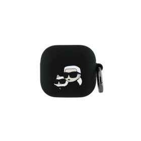   Karl Lagerfeld tok fekete KLA4RUNKCHK Apple Airpods 4 készülékhez