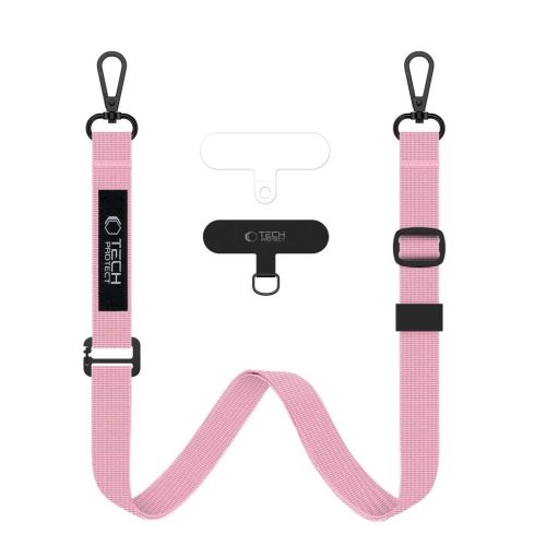 Tech-Protect C6S pink Crossbody pánt mobiltelefonhoz