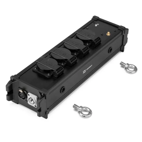 PD Connex PSB50 Tápcsatlakozó elosztó + Vezeték nélküli DMX adó/vevő (PowerCon be/ki + 4 db Shuko)