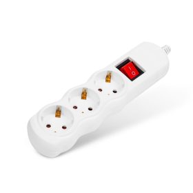   Delight 20221RE Elosztó 3-as - szerelhető, kábel nélkül - kapcsolós