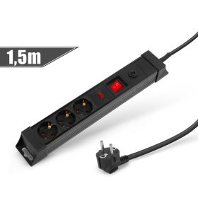   Delight 20249-3 3-as elosztó túlfesz. és túláram elleni védelemmel