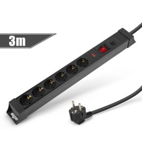   Delight 20249 6-os elosztó túlfesz. és túláram elleni védelemmel