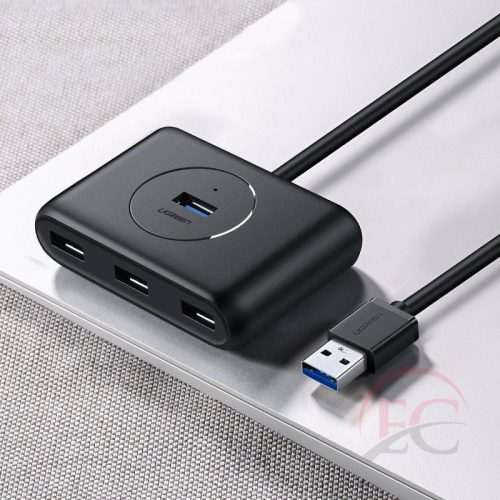 Ugreen 20290 USB 3.0 OTG elosztó 4x USB fekete