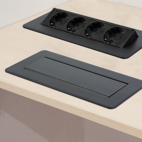  Delight 20446BK Rejtett elosztó - 4-es - Felnyíló kivitel - fekete