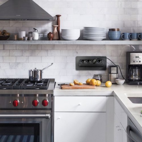  Delight 20446BK Rejtett elosztó - 4-es - Felnyíló kivitel - fekete