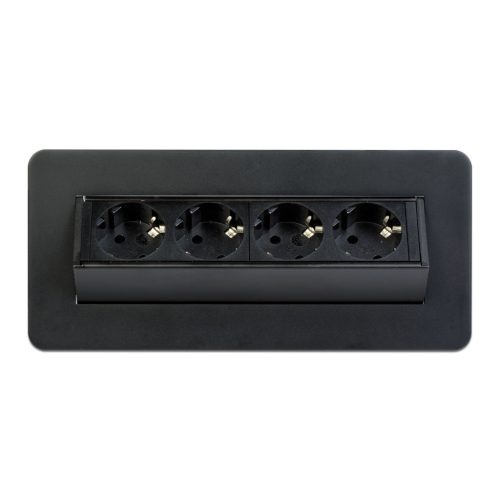  Delight 20446BK Rejtett elosztó - 4-es - Felnyíló kivitel - fekete