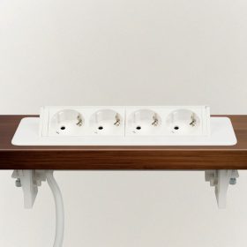    Delight 20446WH Rejtett elosztó - 4-es - Felnyíló kivitel - fehér