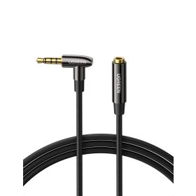   UGREEN AV188 mini jack 3.5 mm-es AUX könyökkábel, 2m fekete (20495)