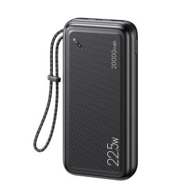 USAMS 20KCD16801 Power Bank 20000 mAh,QC3.0, 22,5W Fekete