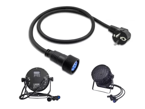 Thunder XC-01 IP65 VÍZÁLLÓ Fényeffekt tápkábel (1m)