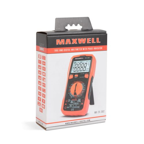 Maxwell 25302 Digitális multiméter (TRUE RMS) - Fáziskereséssel