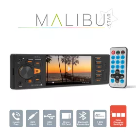   M.N.C. 39751 Multimédiás fejegység "Malibu Star" - 1 DIN - 4 x 50 W - BT - MP3 - AUX - SD - USB