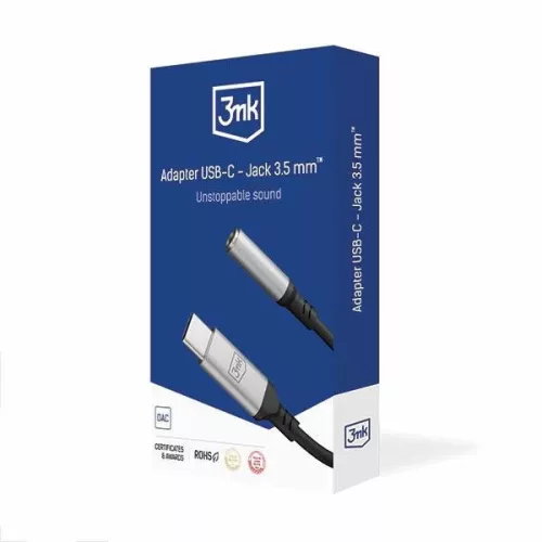 3MK USB-C - Jack 3,5 mm adapter (3MK518055)