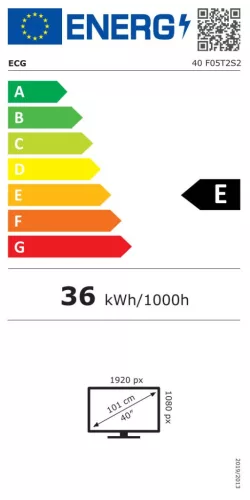 ECG 40 F05T2S2 Led Tv, 101 cm full HD, DVB-C/T2/S2/ (HEVC)
