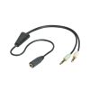 Gobay 48980 Audio átalakító, elosztó adapter, fekete