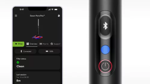Dyson PencilVac Fluffycones™ porzsák és vezeték nélküli porszívó (492689-01)