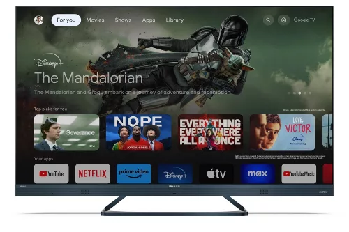 SHARP 50FQ5EG 126cm-es 4K UHD 144Hz Quantum Dot Sharp Google TV Harman Kardon hangszórókkal