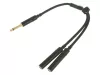 Thunder CC005 jelkábel, Y-Kábel, splitter (1x 6,3 Jack papa - 2x 6,3 Jack mama) - (0,2 m)