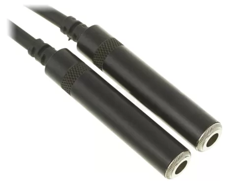 Thunder CC005 jelkábel, Y-Kábel, splitter (1x 6,3 Jack papa - 2x 6,3 Jack mama) - (0,2 m)