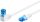 Goobay 51534 RJ45 Hálózati kábel, CAT 6A foltozható 1x 90 ° -os fehér