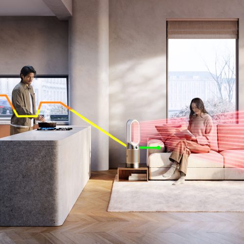 Dyson HP12 Purifier Hot+Cool HP2 De-NOx White/Gold (546327-01​)