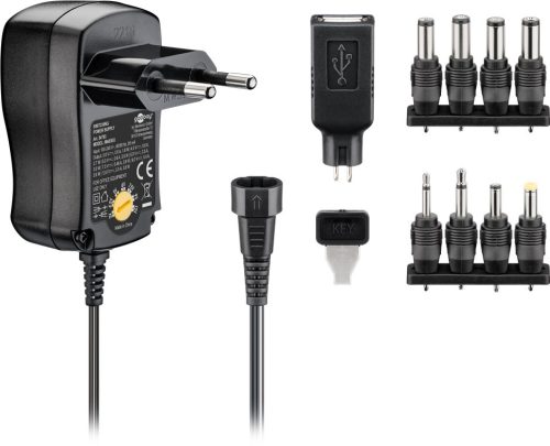Goobay 54793 Kisméretű univerzális hálózati adapter  300mA (stabilizált)