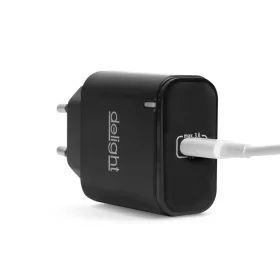   Delight 55046BK Adapter - Type-C - gyorstöltő, PD20W - fekete