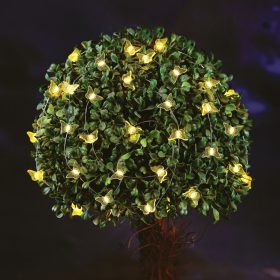   Garden of Eden 55220C Szolár fényfüzér - pillangó - 2,4 m - 25 melegfehér LED