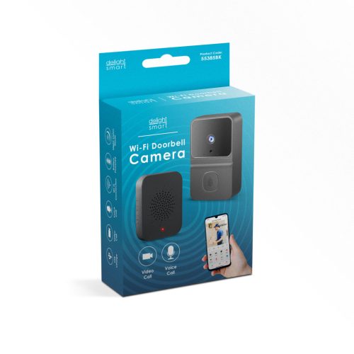 Delight 55385BK Smart videó kaputelefon szett - Wi-Fi-s, akkumulátoros - HD - fekete