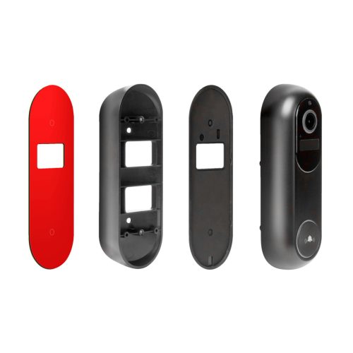 Delight 55387BK Smart Wi-Fi-s videó kaputelefon - akkumulátoros, 12V - MicroSD, FHD, PIR - fekete