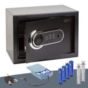   Delight 55583 Digitális széf ujjlenyomat olvasóval és gombsorral - 350 x 250 x 250 mm