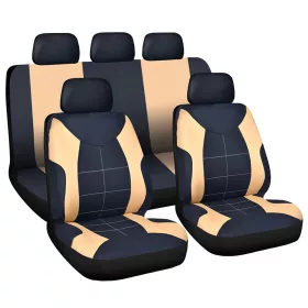   Carguard 55672DR Autós üléshuzat szett - drapp / fekete - 9 db-os - HSA008