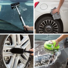   MNC 55688 Autóápolási csomag - mikroszálas kendő, szivacs, felnitiszító és vízlehúzó