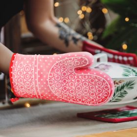   Family 56051G Edényfogó kesztyű szilikon borítással - 29,5 x 18,5 cm - piros