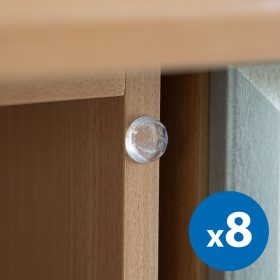   Family 56192 Ajtóütköző szett - öntapadós, átlátszó - 18 mm - 8 db / csomag