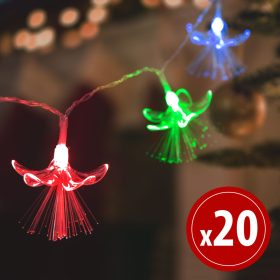   Family 56518 LED fényfüzér - virágos - 20 LED - 2,85 méter - színes - 2 x AA