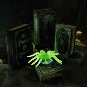   Family 56546 Halloween-i foszforeszkáló dekoráció - pók - tapadókorongos - 8 x 5 cm - 4 db / csomag