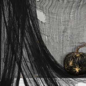   Family 56547A Halloween-i függöny - fekete, szövet - 180 x 75 cm
