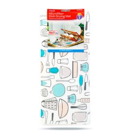   Family 57093A Mikroszálas edényszárító alátét - 38 x 51 cm - konyhai eszköz mintás