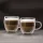 Vog&Arths 57176B Duplafalú cappuccino üveg csésze - 250 ml - 2 db / csomag