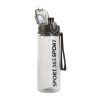 Family 57211 Sport kulacs - műanyag, átlátszó - 600 ml - 3 színben