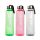 Family 57216 Sport kulacs - műanyag, átlátszó - 550 ml - 3 színben