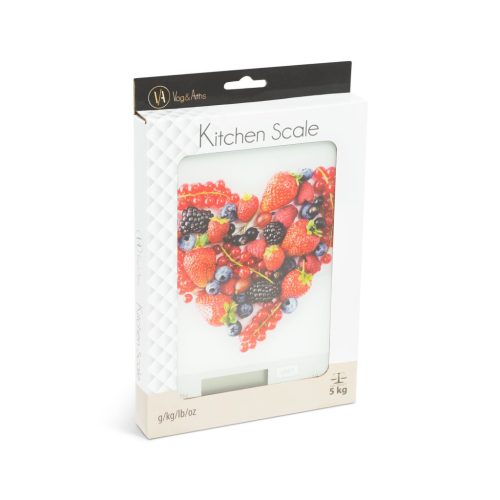 Vog&Arths 57267K Konyhai mérleg - szív, 5kg
