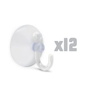   Family 57344 Tapadókorongos fali akasztó - 12 db / bliszter