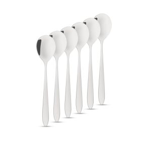   Family 57577 Rozsdamentes acél kávéskanál / desszertes kanál - 137 x 30 mm - 6 db / csomag