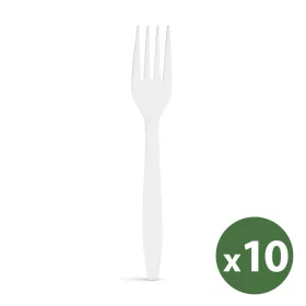   Többször használatos bioműanyag villa készlet - 10 db / csomag 57591B