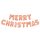 Family 58081C 3D Karácsonyi "Merry Christmas" lufi - rozéarany