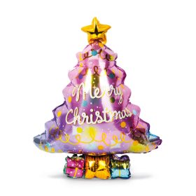   Family 58241H Karácsonyi lufi - alumínium fólia - fenyőfa - 58 x 83 cm