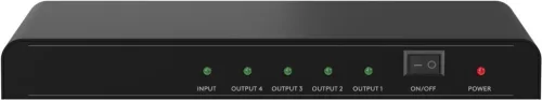 Goobay 58482HDMI - 4 x HDMI 4K elosztó 4K @ 30Hz, fekete