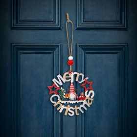 Family 58548B Karácsonyi dekoráció - fa, manó - 11 cm